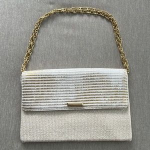 Stella dot gold versatile chain link clutch crossbody chain